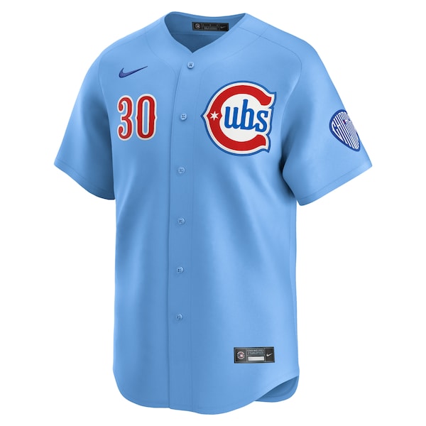 Men's Chicago Cubs Kyle Tucker Nike Light Blue Alternate Limited Player Jersey