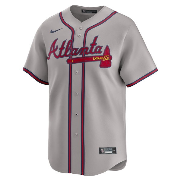 Men's Atlanta Braves Ronald Acu?a Jr. Nike Gray Road Limited Player Jersey