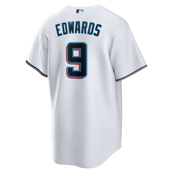 Men's Miami Marlins Xavier Edwards Nike White Home Replica Jersey