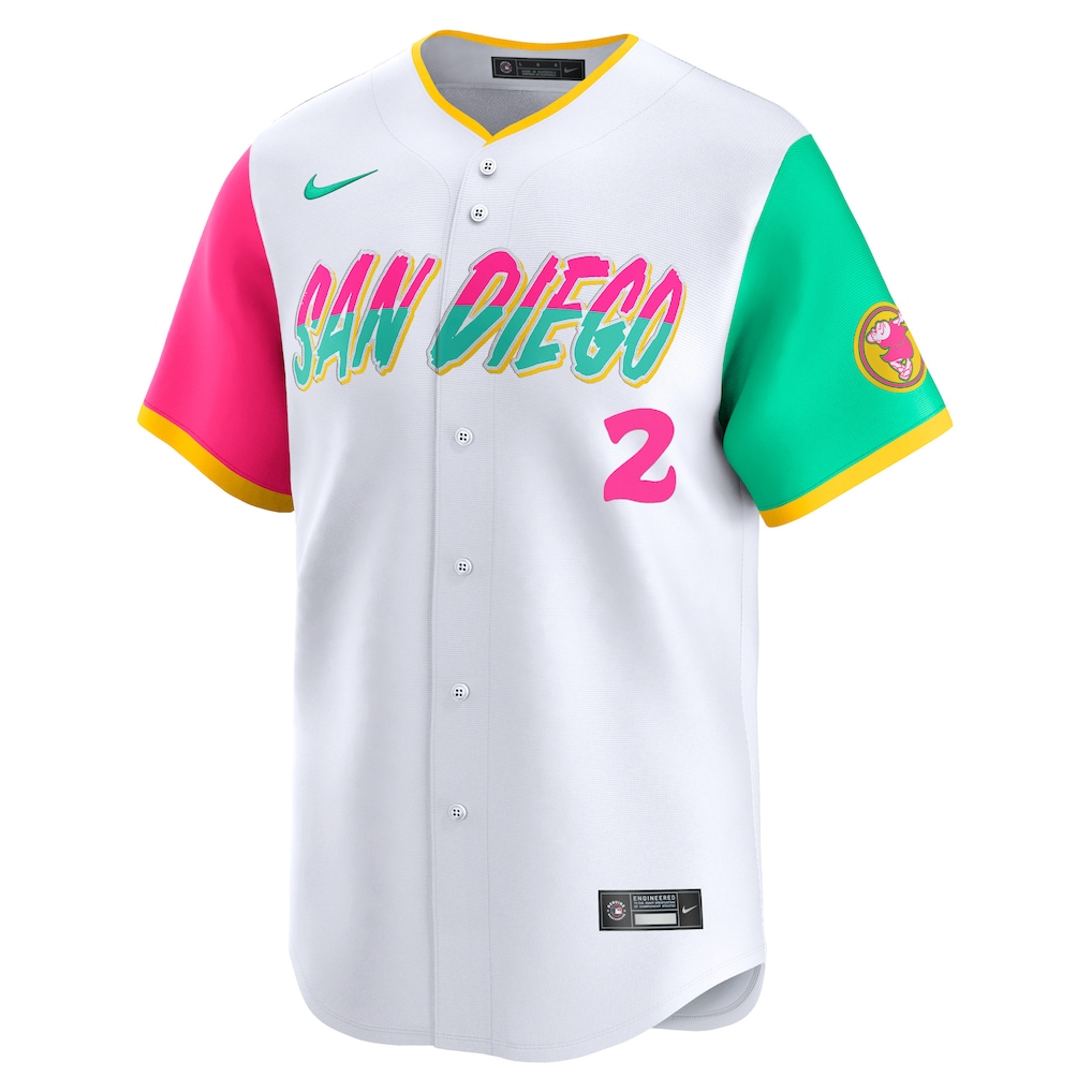 Men's San Diego Padres Xander Bogaerts Nike White City Connect Limited Player Jersey