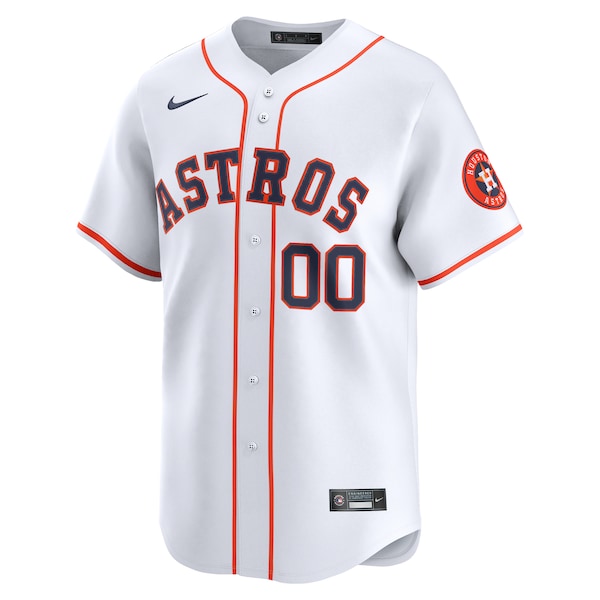 Men's Houston Astros Nike White Home Limited Custom Jersey