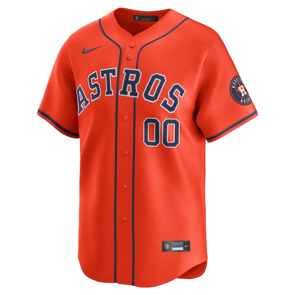 Men's Houston Astros Nike Orange Alternate Limited Custom Jersey