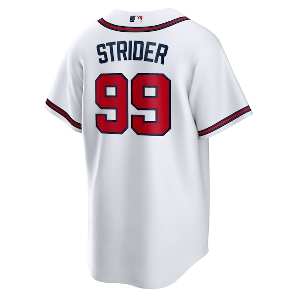 Men's Atlanta Braves Spencer Strider Nike White Replica Player Jersey
