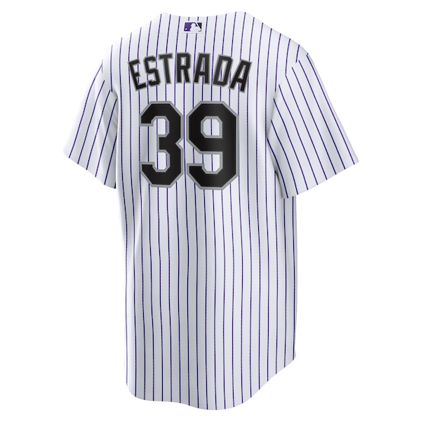 Men's Colorado Rockies Thairo Estrada Nike White Home Replica Jersey