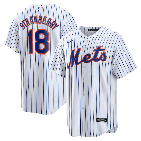 Men's New York Mets Darryl Strawberry Nike White Home Replica Retired Player Jersey
