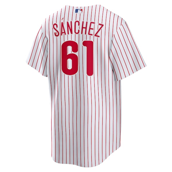 Men's Philadelphia Phillies Cristopher Sanchez Nike White Home Replica Jersey