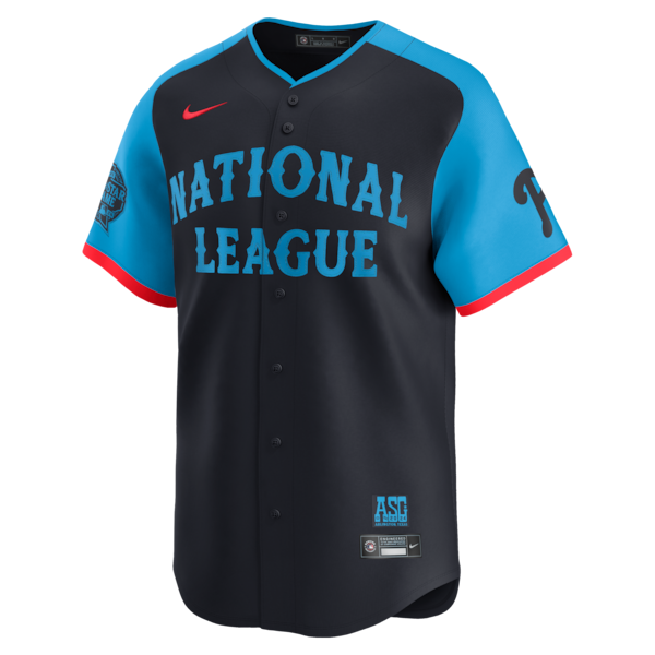 Men's National League Trea Turner Nike Navy 2024 MLB All-Star Game Limited Player Jersey