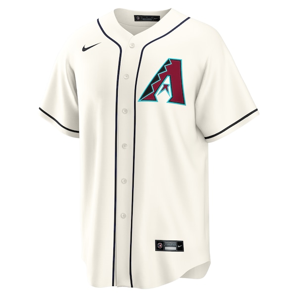 Men's Arizona Diamondbacks Nike Cream Home Custom Replica Jersey