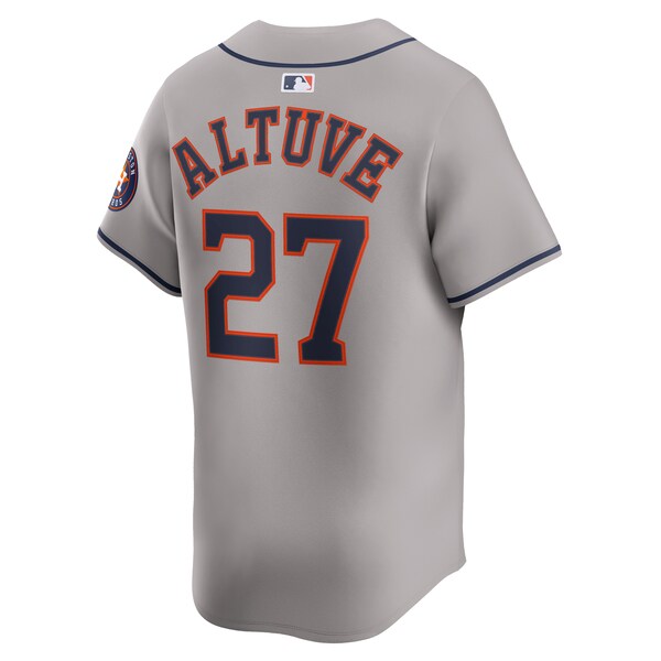 Men's Houston Astros Jose Altuve Nike Gray Road Limited Player Jersey
