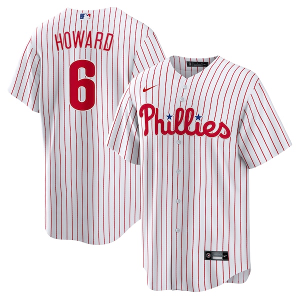 Men's Philadelphia Phillies Ryan Howard Nike White Replica Player Jersey