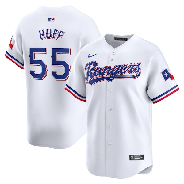 Men's Texas Rangers Sam Huff Nike White Home Limited Player Jersey