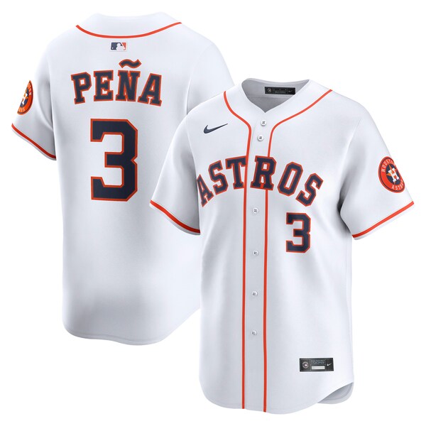 Men's Houston Astros Jeremy Pe?a Nike White Home Limited Player Jersey