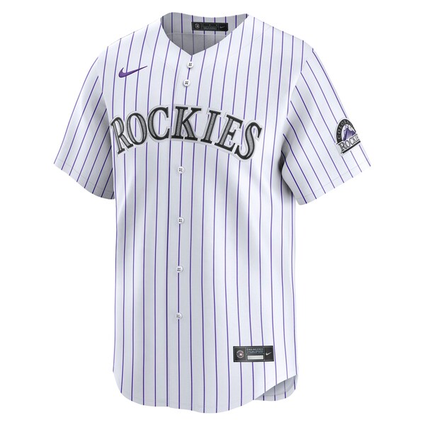 Men's Colorado Rockies Nike White Home Limited Jersey