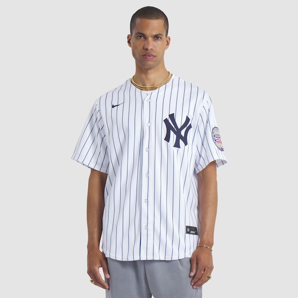 Men's New York Yankees CC Sabathia Nike White 2025 Baseball Hall of Fame Name & Number Retired Replica Jersey