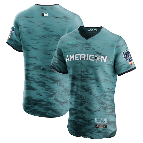 Men's American League Nike Teal 2023 MLB All-Star Game Vapor Premier Elite Jersey