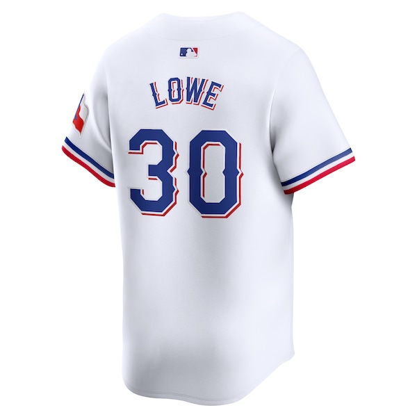 Men's Texas Rangers Nathaniel Lowe Nike White Home Limited Player Jersey