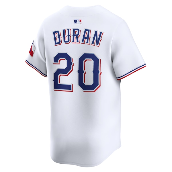 Men's Texas Rangers Ezequiel Duran Nike White Home Limited Player Jersey