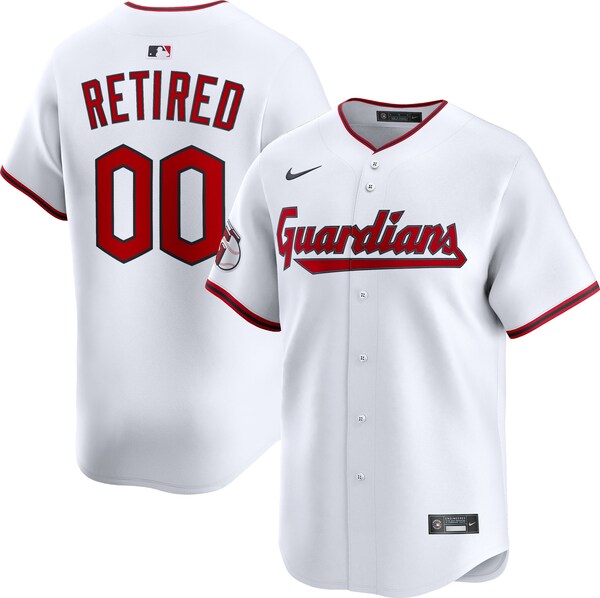 Men's Cleveland Guardians Nike White Home Limited Pick-A-Player Retired Roster Jersey