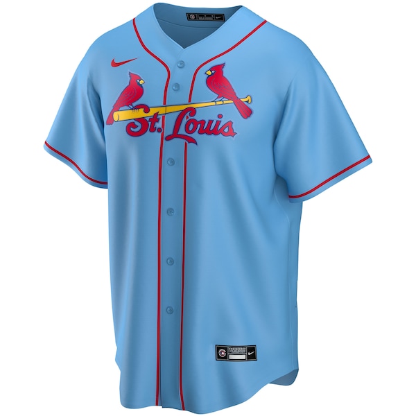 Men's St. Louis Cardinals Nike Light Blue Alternate Replica Custom Jersey