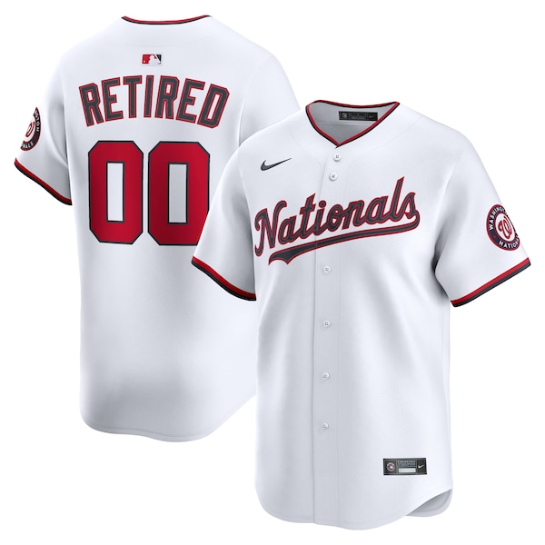 Men's Washington Nationals Nike White Home Limited Pick-A-Player Retired Roster Jersey