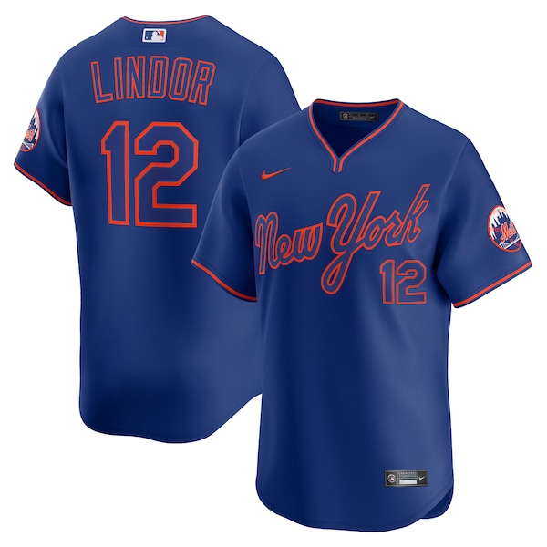 Men's New York Mets Francisco Lindor Nike Royal Alternate Limited Player Jersey