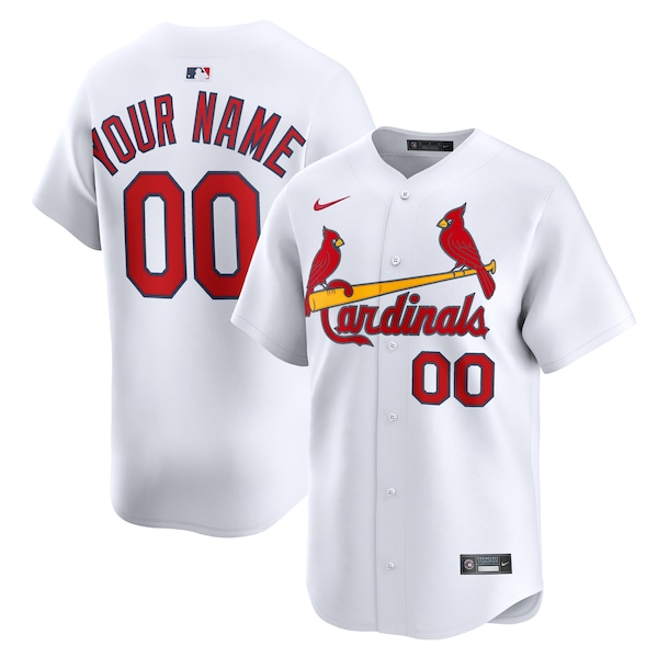 Men's St. Louis Cardinals Nike White Home Limited Custom Jersey