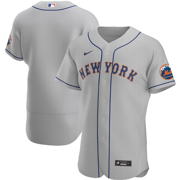 Men's New York Mets Nike Gray Road Authentic Team Jersey