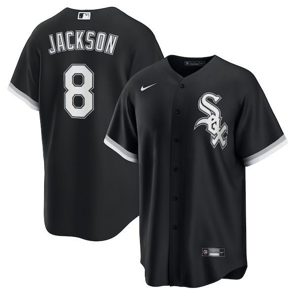 Men's Chicago White Sox Bo Jackson Nike Black Alternate 2 Replica Jersey