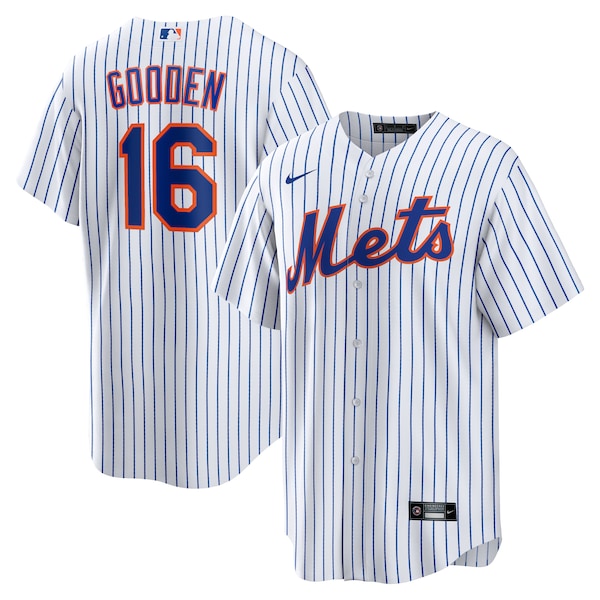 Men's New York Mets Dwight Gooden Nike White Home Replica Player Jersey