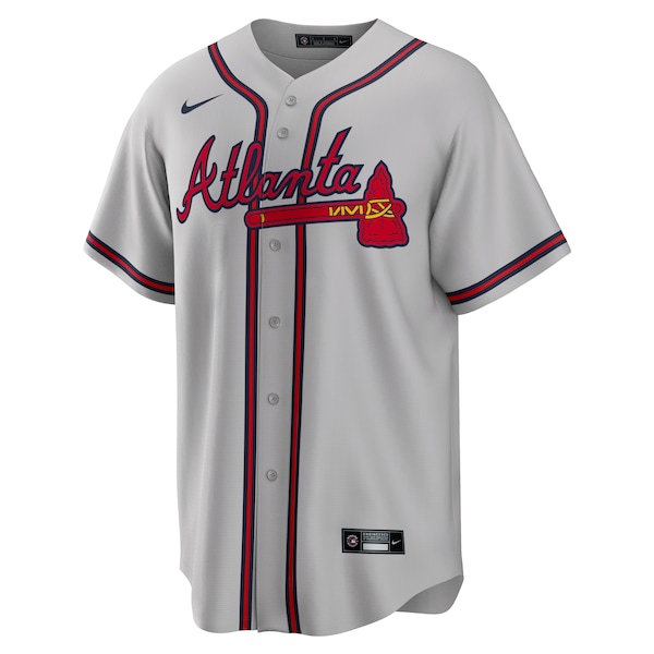 Men's Atlanta Braves Nike Gray Road Replica Team Jersey