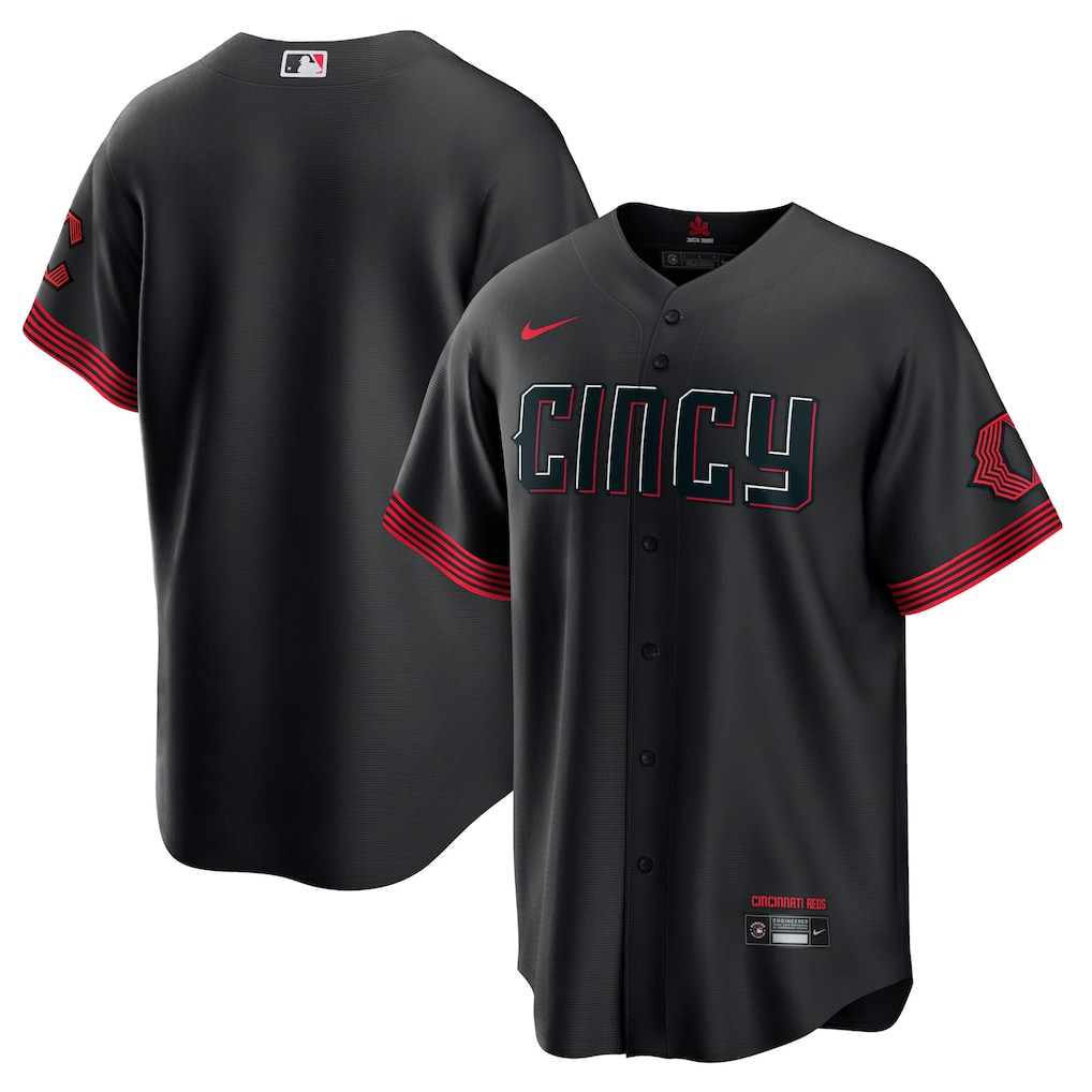 Men's Cincinnati Reds Nike Black City Connect Replica Jersey