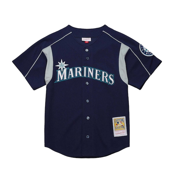 Men's Seattle Mariners Ichiro Suzuki Mitchell & Ness Navy Cooperstown Collection Batting Practice Jersey