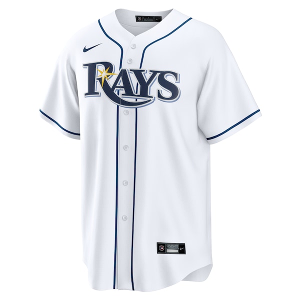 Men's Tampa Bay Rays Yandy Díaz Nike White Home Replica Jersey
