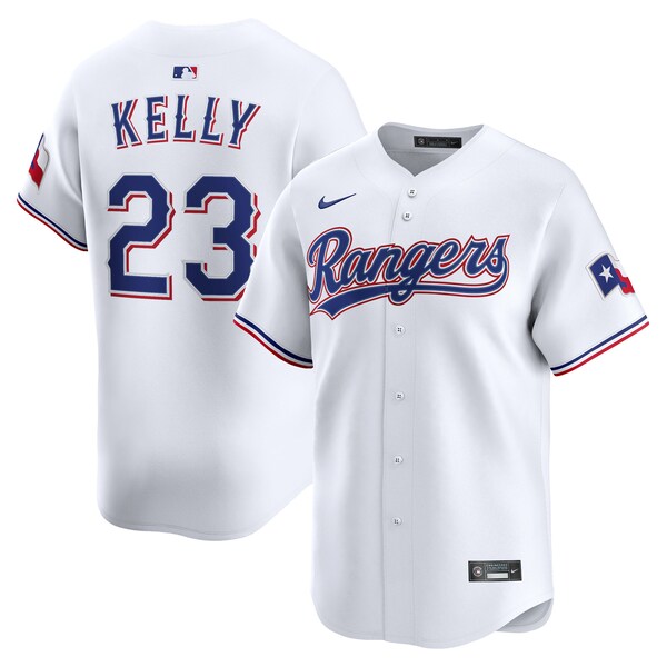 Men's Texas Rangers Merrill Kelly Nike White Home Limited Player Jersey