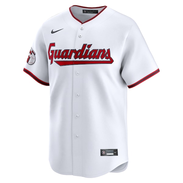 Men's Cleveland Guardians Nike White Home 2025 Jackie Robinson Day Limited Jersey