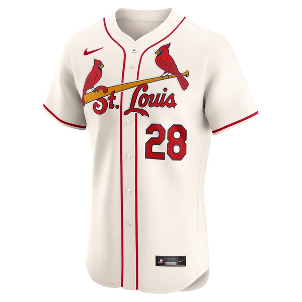 Men's St. Louis Cardinals Nolan Arenado Nike Cream Alternate Elite Player Jersey