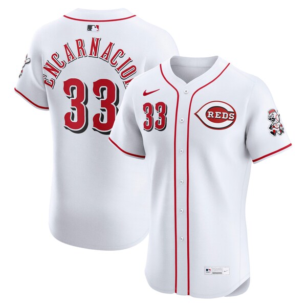 Men's Cincinnati Reds Christian Encarnacion-Strand Nike White Home Elite Jersey