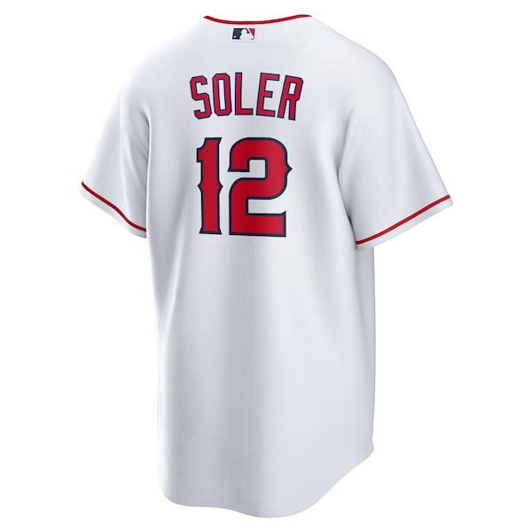 Men's Los Angeles Angels Jorge Soler Nike White Home Replica Jersey