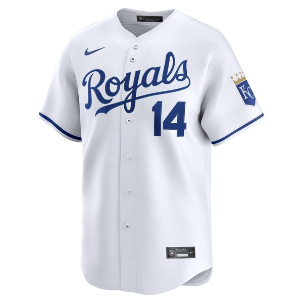 Men's Kansas City Royals Jac Caglianone Nike White Home Limited Player Jersey