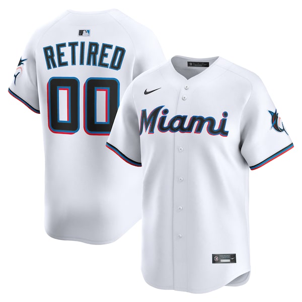 Men's Miami Marlins Nike White Home Limited Pick-A-Player Retired Roster Jersey