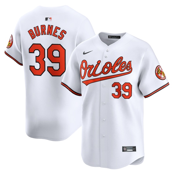 Men's Baltimore Orioles Corbin Burnes Nike White Home Limited Player Jersey