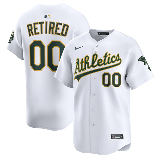 Men's Athletics Nike White Home Limited Pick-A-Player Retired Roster Jersey