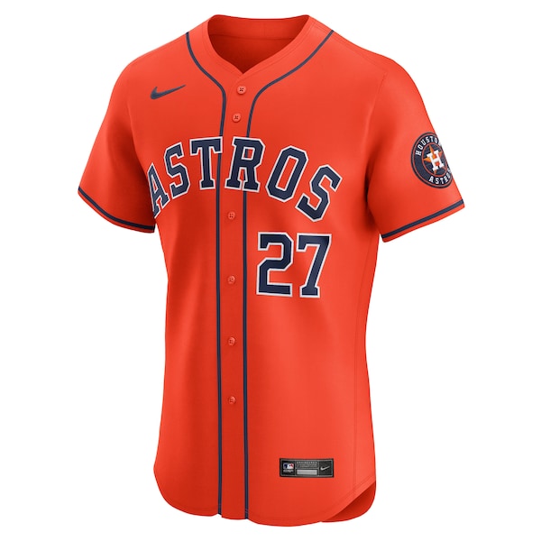 Men's Houston Astros Jose Altuve Nike Orange Alternate Elite Player Jersey