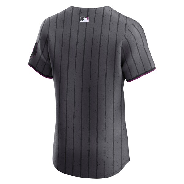 Men's New York Mets Nike Gray City Connect Elite Jersey