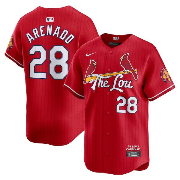 Men's St. Louis Cardinals Nolan Arenado Nike Red City Connect Limited Jersey