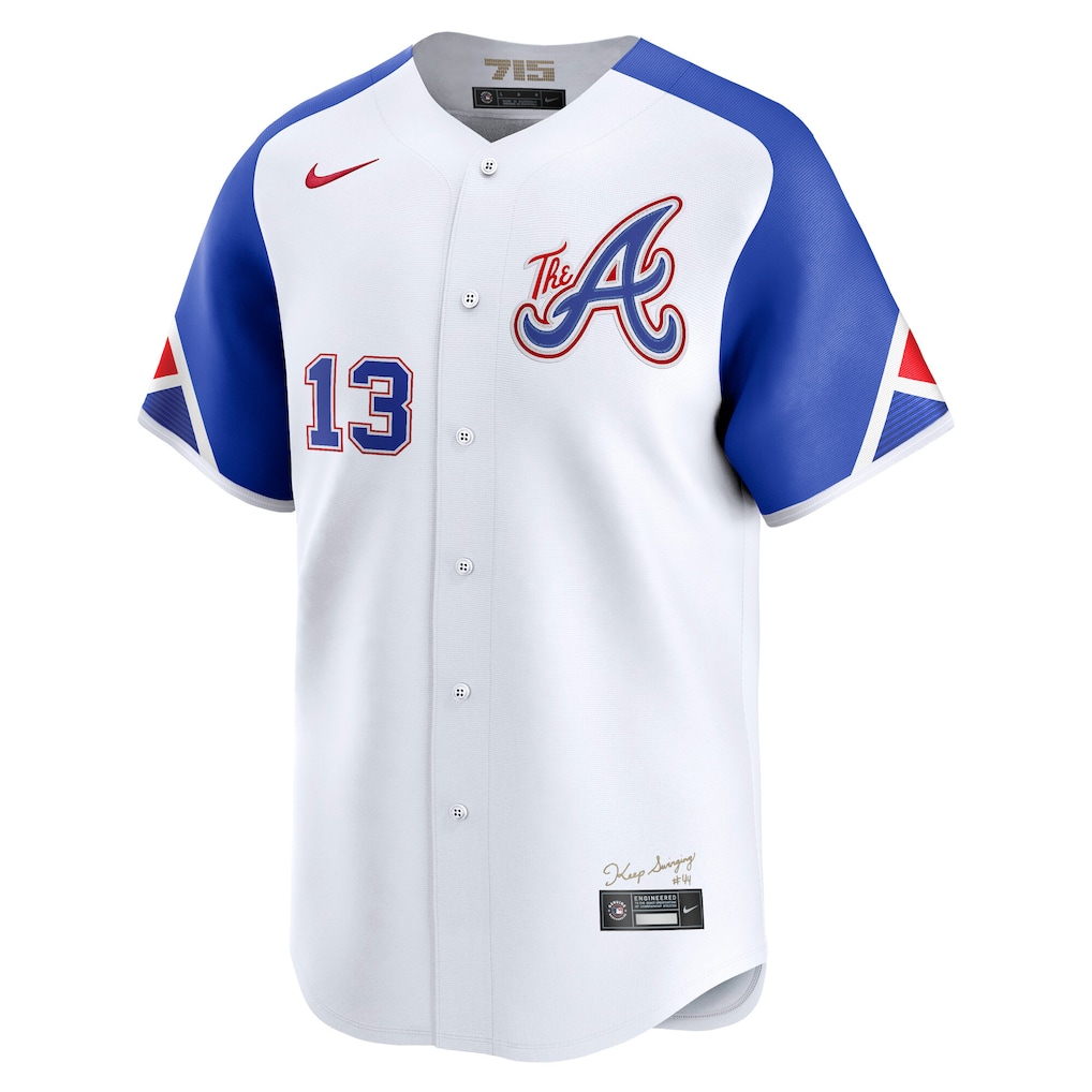 Men's Atlanta Braves Ronald Acu?a Jr. Nike White City Connect Limited Player Jersey