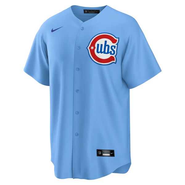 Men's Chicago Cubs Dansby Swanson Nike Light Blue 2nd Alternate Replica Player Jersey