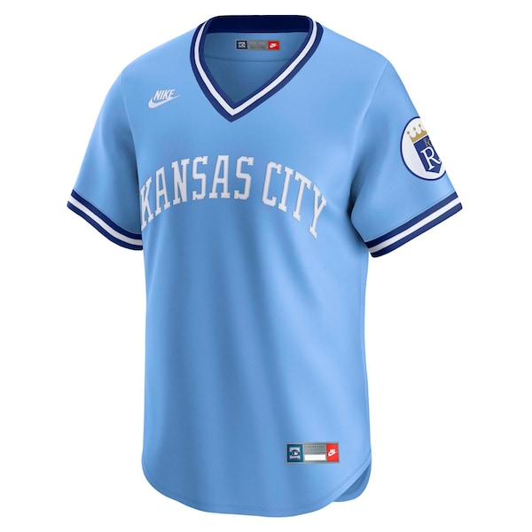 Men's Kansas City Royals Bo Jackson Nike Light Blue Throwback Cooperstown Collection Limited Jersey