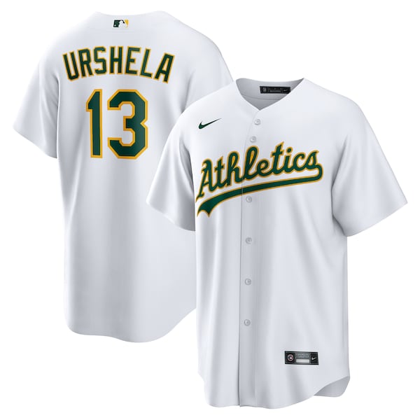 Men's Athletics Gio Urshela Nike White Home Replica Jersey
