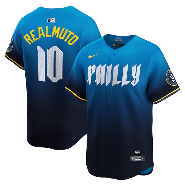 Men's Philadelphia Phillies J.T. Realmuto Nike Navy City Connect Limited Jersey